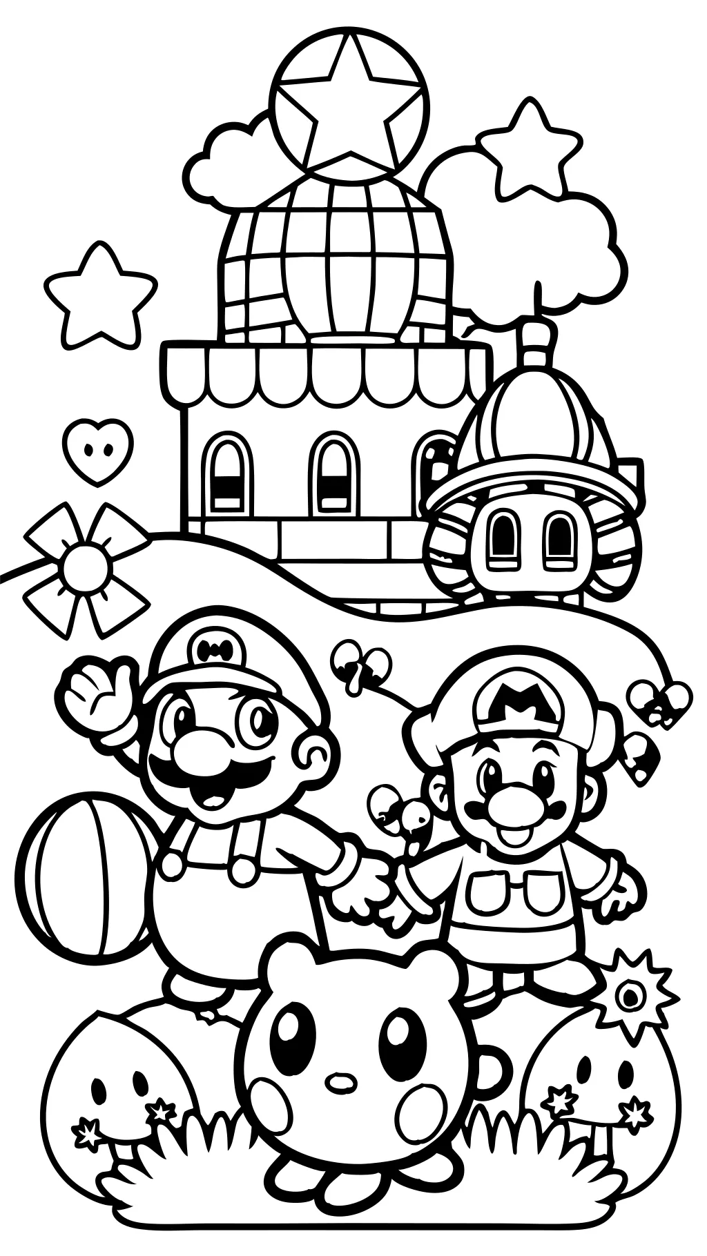 super mario 3d world coloring pages